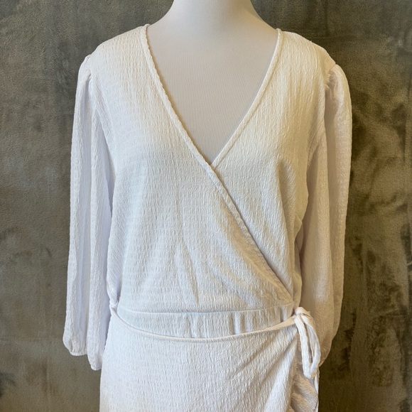 Cato Classic Wrap Cocktail Wedding Guest Boho Summer Sundress Sz XL - Picture 2 of 14